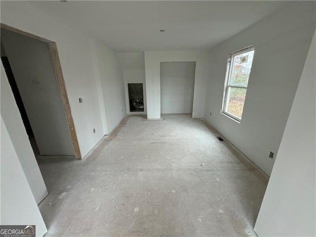 view of unfurnished living room