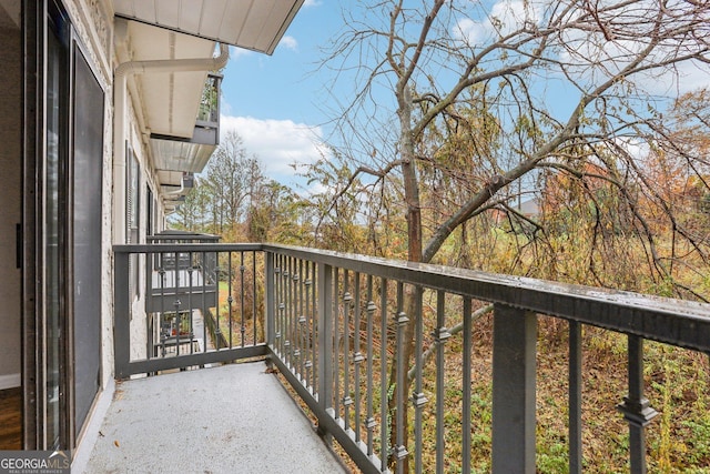 view of balcony