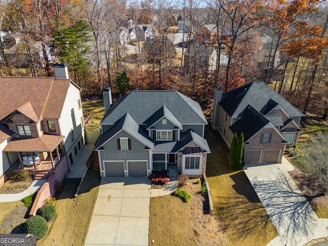 birds eye view of property