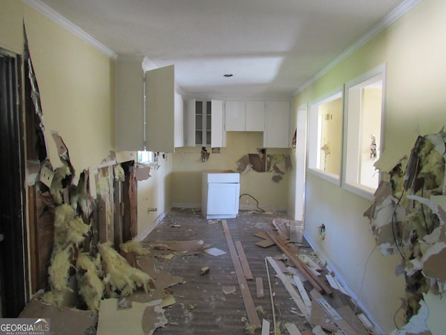 miscellaneous room featuring ornamental molding