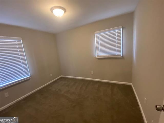 view of carpeted empty room