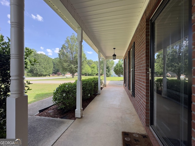 view of patio / terrace featuring a porch