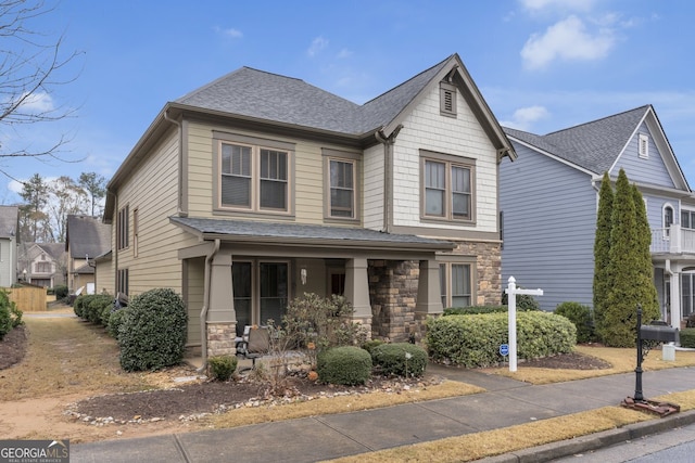 view of front of home featuring a porch