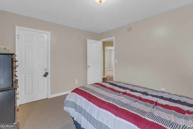 bedroom with carpet flooring