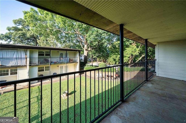 view of balcony