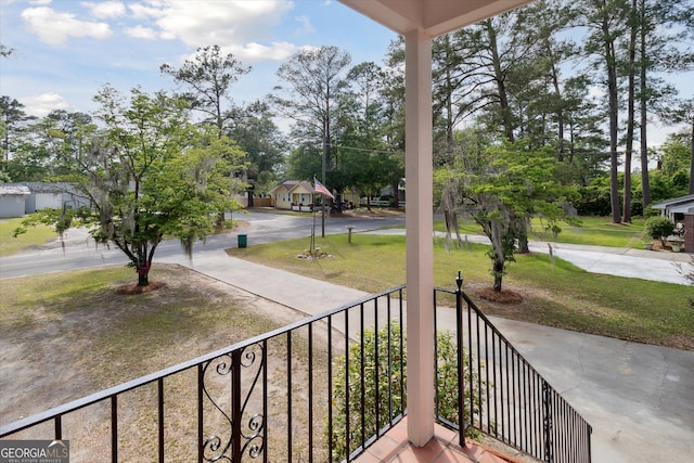 balcony with a porch