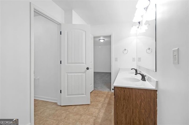 bathroom with vanity