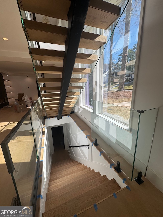 view of stairway