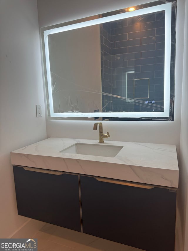 bathroom featuring vanity