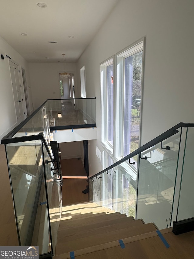 view of staircase