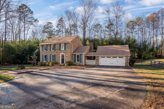 view of front of house featuring a garage