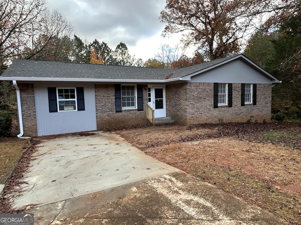 view of ranch-style house