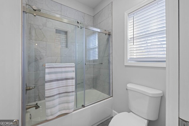 bathroom featuring walk in shower