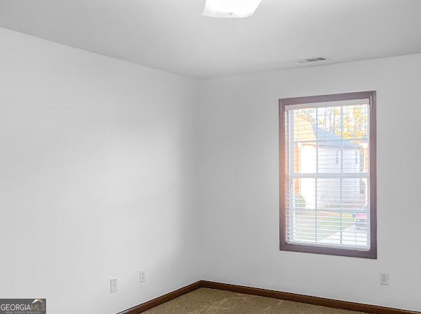 empty room with carpet flooring and plenty of natural light