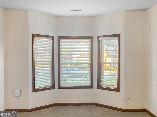 view of carpeted empty room