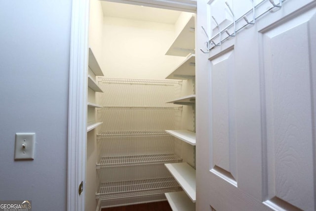 view of pantry