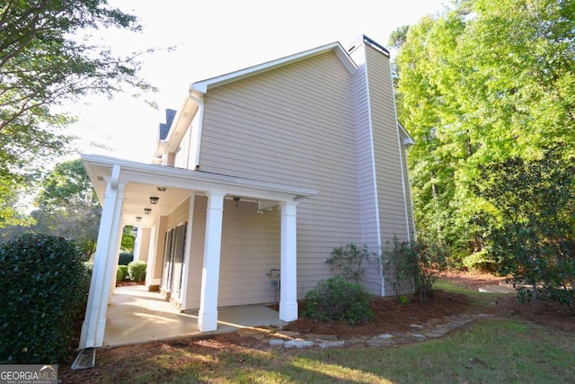 view of home's exterior