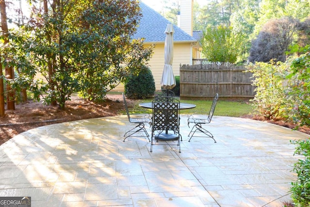 view of patio