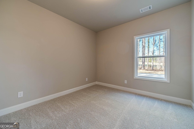 unfurnished bedroom featuring dark colored carpet