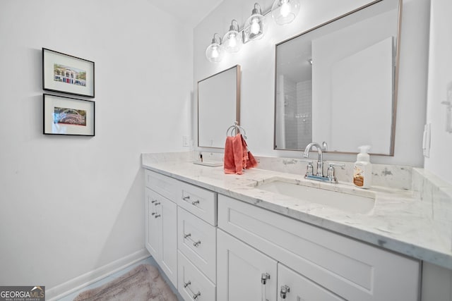 bathroom featuring vanity