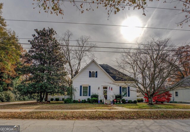 view of front of home with central AC unit