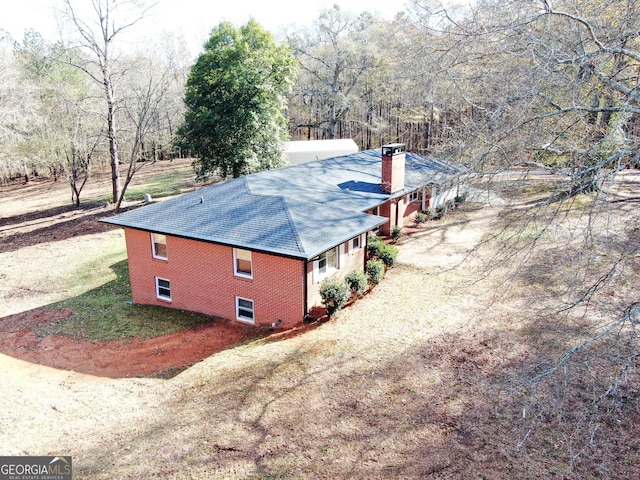 view of side of property