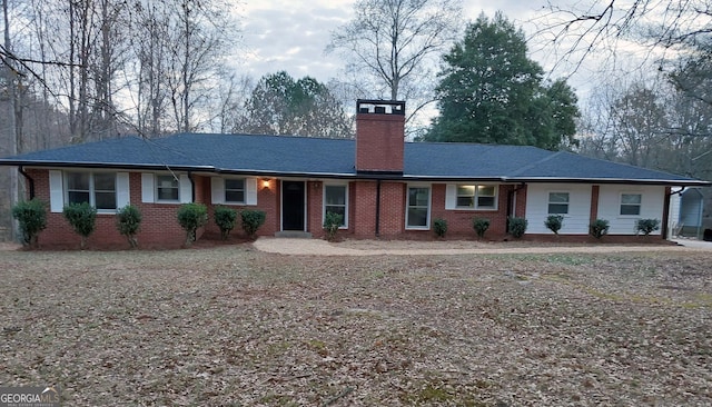 view of ranch-style home