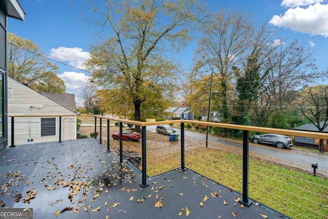 view of yard featuring a balcony