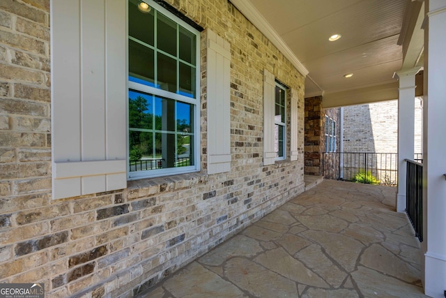 view of patio / terrace with a porch