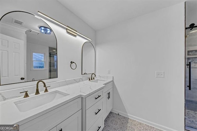 bathroom featuring vanity