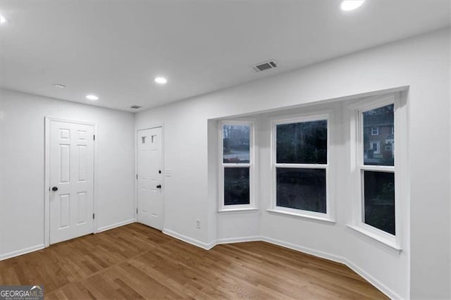 foyer featuring hardwood / wood-style floors