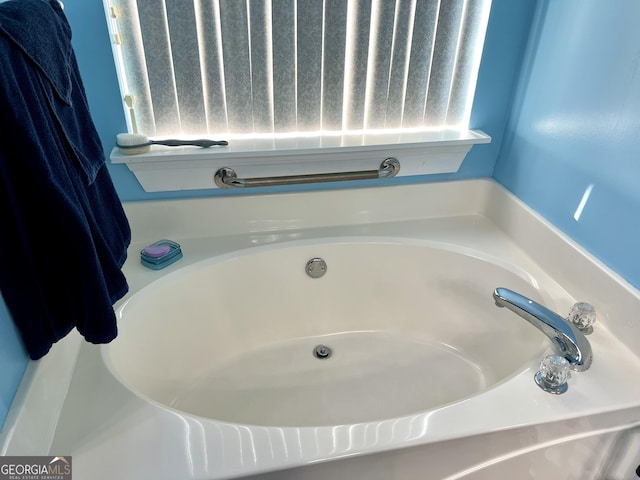 bathroom with a bathing tub