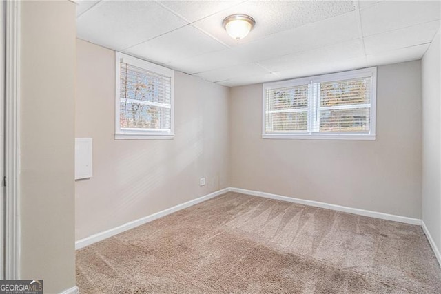 view of carpeted empty room