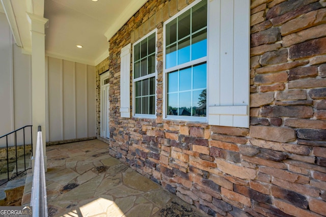 exterior space featuring covered porch