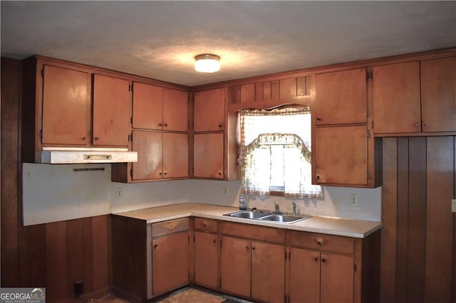 kitchen featuring sink and exhaust hood