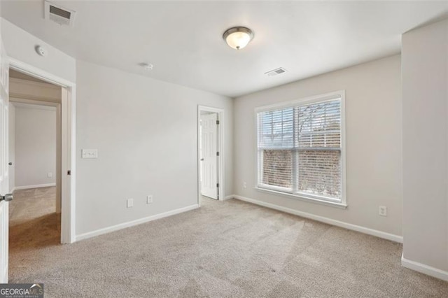 view of carpeted empty room