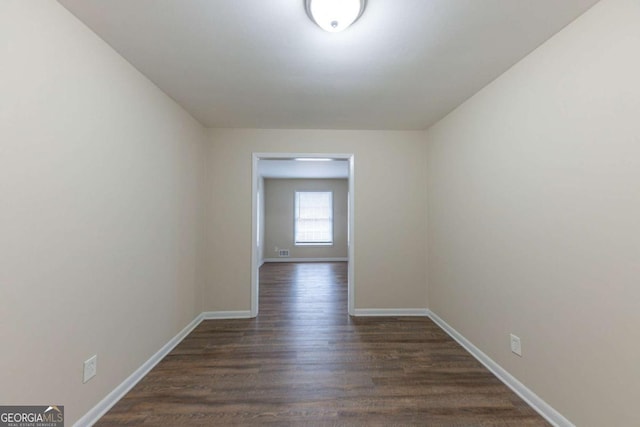 interior space featuring dark hardwood / wood-style floors