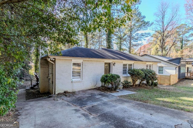 view of ranch-style home