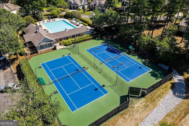 birds eye view of property