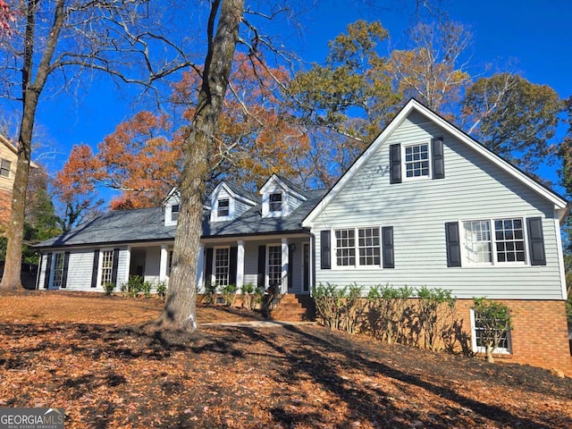 view of cape cod house