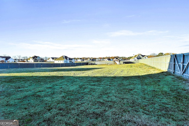 view of yard with a gazebo