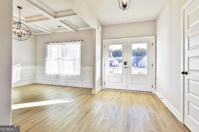 entryway with light wood-type flooring