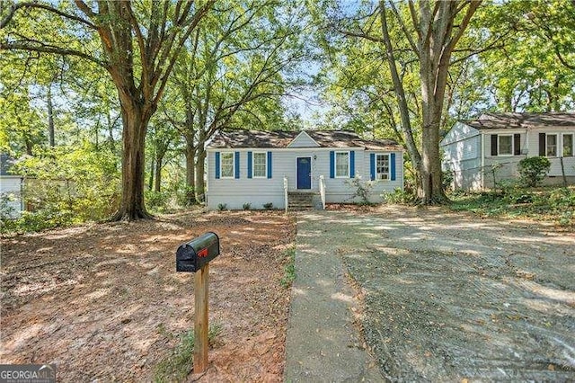 view of ranch-style house