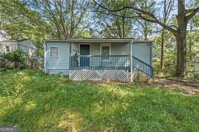 view of front of house featuring a porch