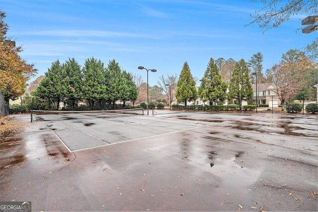 view of tennis court