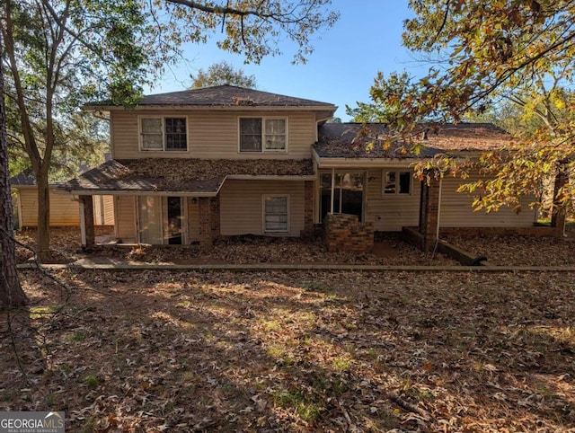 view of rear view of property