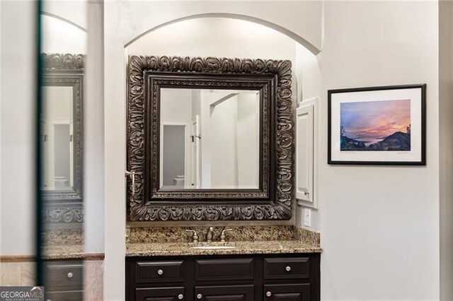 bathroom with vanity