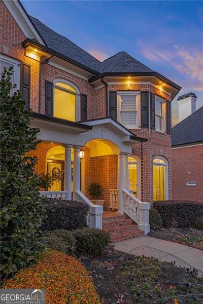 view of front of property with a porch