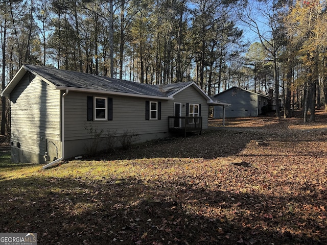 view of back of property