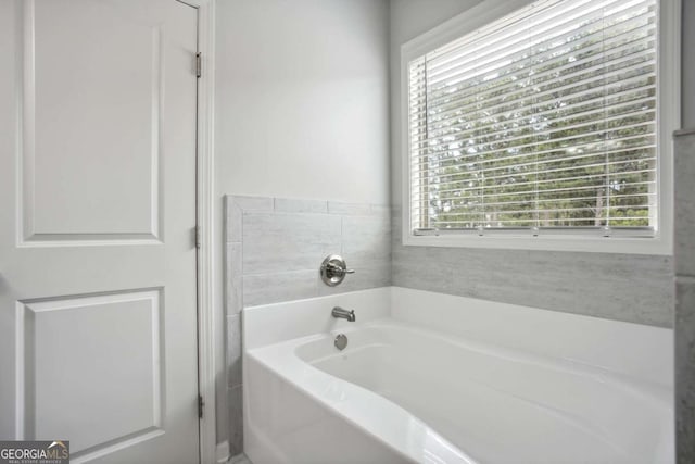 bathroom with a bathtub